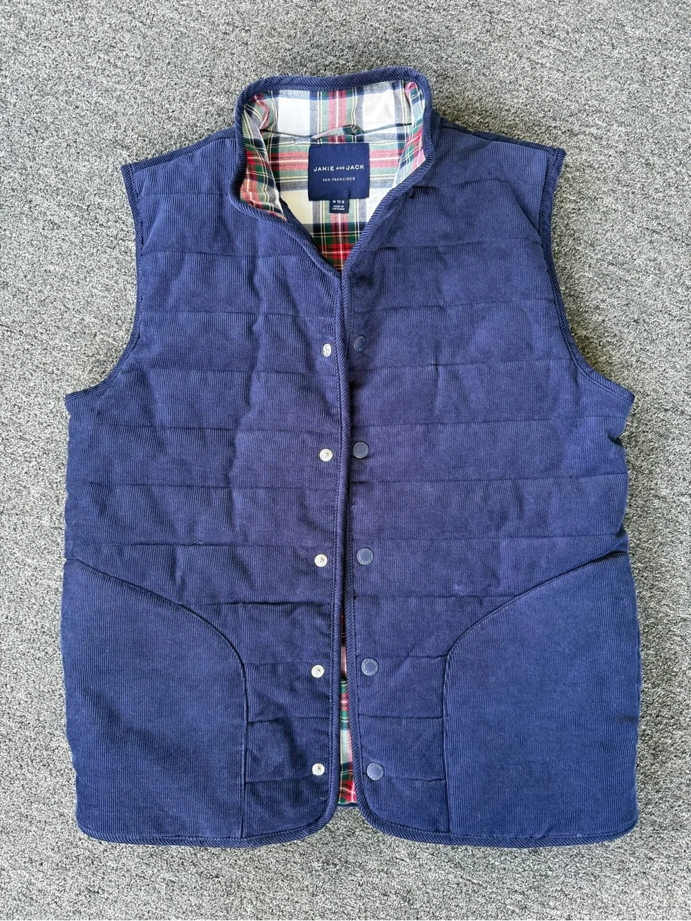 Janie and Jack Corduroy Puffer Vest